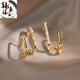 Rine d'oreille XCL Wang Ziwen Design Maules d'oreilles géométriques 2022 Nouvelles boucles d'oreilles de Niche de luxe légères à la mode