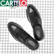 Katile crocodile light luxury high-end men's shoes summer British and Korean style trendy black lazy man kicking bean shoes pointed toe men's business formal casual leather shoes 9715 black 40