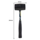 Deli rubber hammer rubber hammer rubber plastic hammer installation hammer rubber hammer decoration tool floor tile marble installation steel pipe rubber and plastic hammer 12oz DL5612
