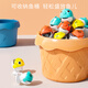 Jingxiong baby electric magnetic fishing toys for children 1 to 2 years old, 3 children, two weeks and a half, three boys, 6 girls, toddlers, blue 31 magnetic fish + 4 barrels + 8 poles + 4 three-dimensional scenes