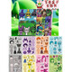 Magische Bohnen Live Rhythm Box Sticker Ruhiges Buch Mädchen DIY Fun Dress-up handgefertigtes Material Puzzle Spielzeug Handbuch Unzippiertes Rhythmus B Style Free Put Quiet Book + 8 Face-Changing-Aufkleber