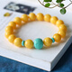 Chi Pan beeswax amber bracelet turquoise accessories old honey chicken oil yellow single circle women's bracelet elegant simple jewelry accessories beeswax bracelet beads about 8mm