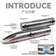 
Qianqiu Dream [New Year’s Festival] Remote control Fuxing high-speed rail toy boy simulated EMU model train children toy car combination Three festivals [Remote control version] Fuxing silver