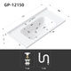 XMSJ Baño personalizado Integrado Cerámica Cuenca Fregadero de baño Baño Cuenca Unicasa Cuenca Cuenca Cuenca Cuenca GP-1150 (Cuenca de gabinete blanco