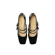 Rote Drachenfly High Heel Red Mary Jane Schuhe 2025 Neue dicke Ferse Frauenschuhe Hochzeitsschuhe französische Temperament kleine Lederschuhe WTB15281 Black 36