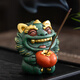 Tang Feng Guochao Creative Green Sand Stone Tea Pet Ornaments Home Office Tea Table Decoration Small Tea Insect Chinese Tea Play Housewarming Gift Good Things Happen-Tea Pet Ornaments (Gift Box)