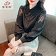 黛芙熙刺绣棉衬衫女2025年秋装新款时尚绣花白色衬衣宽松百搭长袖上衣 CY9227 白色 L 【建议111-120斤】