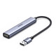 
Green Network (UGREEN) usb four-port hub usb3.0 extender Type-C power supply port multi-interface expansion docking unit splitter plug multi-port type extension hub2.0 external 4-port USB3.0 splitter 2 meters CM473-15923