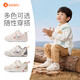 Carter Rabbit children's shoes toddler shoes 1-2 years old autumn kindergarten white shoes boys' shoes breathable little girls' functional shoes gray white blue 20 inner length 12.5cm foot length 11.5-12.0
