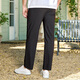 VJC 2025 Spring New Product Men's Fashion Light Luxury Straight Casual Chants Вышивая универсальная бизнес -пригород B24AP3519 Black обычный XL /52
