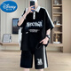 Disney (Disney) Teenager kurzärmeliges T-Shirt 12-15-jährige Jungenkleidung 13 Junior High School-Schüler Polo-Shirt 14 Kindersommeranzug 6629 Weiß (kurzärmelig + Shorts) Qualitätssicherung 170 m 90-110jin [Jin gleich 0,5 kg]