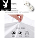 Playboy (Playboy) T-shirt à manches courtes en coton épais Imprimes pour hommes Round Round Summer Casual Sports Mente Men's Clothing 6625 White XL [130-145Jin [Jin est égal à 0,5 kg]]]
