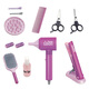 Spielende Haus Kinder Friseur Set Spielzeug Little Girl Haartrockner Fass waschen Haarschneidhaar Salon Simulation Kindergarten [Farbbox] Haartrockner 7-teiliger Set