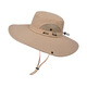Fourdatry9207 Hombo de pescador Hombres de verano Big Brim Sunshade Sombrero al aire libre Protección solar Sol Bolsero Ayerán Men Moving Bicycle 9207 Nanny Green