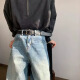 多菲尼森（dophnison）休闲皮带男腰带男士裤腰带针扣男学生潮流收腰生日礼物送男友军训 针扣皮带【黑色】3.3*120cm
