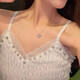 Jumping star necklace female ins niche design high-end student accessories clavicle chain necklace 2025 new fashion silver