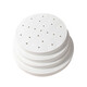 Steamer paper food special steamed buns steamed bun pad paper household non-stick disposable steaming paper silicone paper round with holes 9cm*500 sheets round 3.5 inches