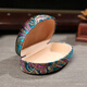Shantoulin Village Chinese Style Brille Box Brocade Gläsern Box Spezielle Kunsthandwerk Sonnenbrille Box alt im Ausland Orange