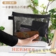 JD Logistics Transparent Nylon Mesh Cosmetic Bag Portable Travel Toiletries Bag Cosmetic Storage Bag Portable Mesh Cosmetic Bag Medium Black 19*14cm