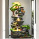 MPPMCK Großer Bodenstockgier fließender Wasserbrunnen Wohnzimmer Büro Büro Feng Shui Wheal Wealth Dekoration Bergkreislauf-Waterscape Ornament 9902s klein 70 cm