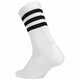 
Adidas (adidas) classic three-stripe sports white socks for men and women 3S CSH CRW1P casual training sports socks FH6628 FH6628 L