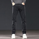 Specht -Jeans Herren Frühling und Herbst Black Slim Elastic Dick große Größe lässig vielseitige Hose Männer 967 Schwarz 28