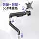 
Brateck North Arc Monitor bracket robotic arm Display bracket arm Computer bracket Monitor elevated stand Screen bracket adaptation 17-32 Quick installation Obsidian Black
