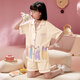 Mannido 2025 Летняя детская пижама Pure Cotton Thin Girl Chort-Reded Cartoond Cartoon Medium Girl Child Girl Princess Home Одежда B4877 Green [Double Short] 150 S Код рекомендуется 145-155 см.