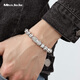 Miss JuJu pt950 platinum bracelet for men, high-quality platinum, domineering and lucky, Pixiu ball beads bracelet looks thicker. All Specifications will be based on the actual weight. The amount will be refunded if the amount is less.