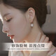 Zhou Baifu Pure Silver Shijia Pearl Earrings for Women 2025 New Women's Earrings and Earrings Practical Birthday Gift for Girlfriend