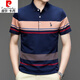 Pier Cardin T-shirt à manches à manches courtes pour hommes pour hommes pour hommes Busined Busined Casual de grande taille de Polo Collier Top Vêtements masculins 3523 vert foncé M 170/48
