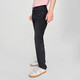 Lee25 spring and summer new product 723 slim mid-waist straight five-bag black gray men's jeans black gray 34