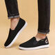 【风生水起】老北京布鞋男夏一脚蹬休闲鞋男士舒适透气软底工作鞋 黑色-风生水起 41