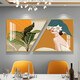 Pintura de restaurantes de lujo de lujo de lujo Moderno Comedor simple Pintura colgante Mesa de comedor Fondo Muro Combinación creativa Pintura de porcelana TXMG12119 50*60*2/Two Combinación 50*100 Elegante Negro 3 3