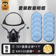 迈盾防尘口罩工业粉尘防粉尘水泥 矿用防尘口罩 小号701面具+5对KN100滤棉