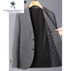 Tanzen mit Wolves Herrenanzug 2024 Frühling und Herbst Neue vielseitige Business-Outfit-Singles Westjacke mittleren Alters und junge Jacke kleiner Anzug 8980 Grau XL 180/ 135-150Jin [Jin gleich 0,5 kg]