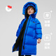 Kindermädchen-Kinder-Down-Jacke mit langen, dicken, hochgefüllten samtwinddichten und warmen mittelgroßen Kinderbaby Winterjacke China Red 110