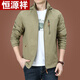 
Hengyuanxiang outdoor men's jacket in autumn and winter new style middle-aged and young men's jacket solid color hooded jacket autumn men's clothing gray 9898 plus thin velvet M