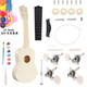 
Shisheng assembled ukulele DIY small guitar handmade homemade musical instrument material package painted painting graffiti wood heart shape (21 inch set seven)
