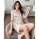 Fhhuabd-Pyjamas für Frauen im Sommer dünne kühle Eis Seide Kurzärmele Ins Stil hochwertiger Liebe Lace Girl Home Clothing Set WLW-9221 Silky Stoff M Empfohlen 80-100jin [Jin gleich 0,5 kg]