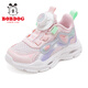Babudou children's shoes for girls in summer breathable mesh shoes soft sole children's sports shoes 103552008 light pink/dream purple 33