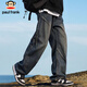 Paul Frank Jeans Men's American Autumn and Winter Loose Pants Men's Pleated Casual Pants Men's Pants Retro Blue XL