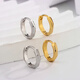 Guanpuge Fat Donglai same style pt950 platinum plain hoop earrings PT950 female texture niche design simple and trendy new style 520 (diameter 11mm) pair