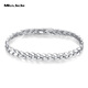 Miss JuJu platinum bracelet men's pt950 platinum flat solid dragon tail chain is trendy and thick and can be customized. All Specifications will be refunded according to the actual weight.