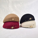 NY-NYM autumn and winter fashion woolen hat beret women's elegant hand-stitched pearl rhinestone painter hat stewardess hat black M (56-58cm)