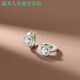 Ying Meiren Fuß Silber Nr. 6625 Quadratbeutel Ohrringe für Frauen leichte Luxus exquisite vielseitige weibliche Ohrringe Fuß Silber