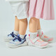 Kenopo Sommer Kinderkindschuhe atmungsaktives Mesh Babyschuhe 1-5 Jahre alte Männer und Frauenschuhe GY1585 Weiß/Erdbeerpulver/Blasenpulver 22,5 140 mm für Fußlänge 136-145 mm