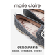 MARIE CLAIRE闪闪渔夫鞋25春软底坡跟亮片时髦单鞋659-11167 流光银+白659-11167 37