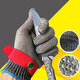 Anillo de acero Guantes anti-corte de acero inoxidable Guantes de punción y heridas anti-cortes Guantes de alambre de acero Corte de cuchillo anti-corte Corte manual de cinco dedos 316 Guantes de hierro de acero inoxidable de acero inoxidable SN6627 Small S (para mujeres) _single precio