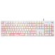 Logitech K845 Mechanische Tastatur E-Sport verdrahtet Gaming E-Sport mechanische Tastatur 104-Key DIY benutzerdefinierte Tastaturversion E-Sport-Tastatur Huhn Huhn Backit Metal Panel K845 Red Achse + Creme Strawberry Keycap + Multi-Select-Geschenke